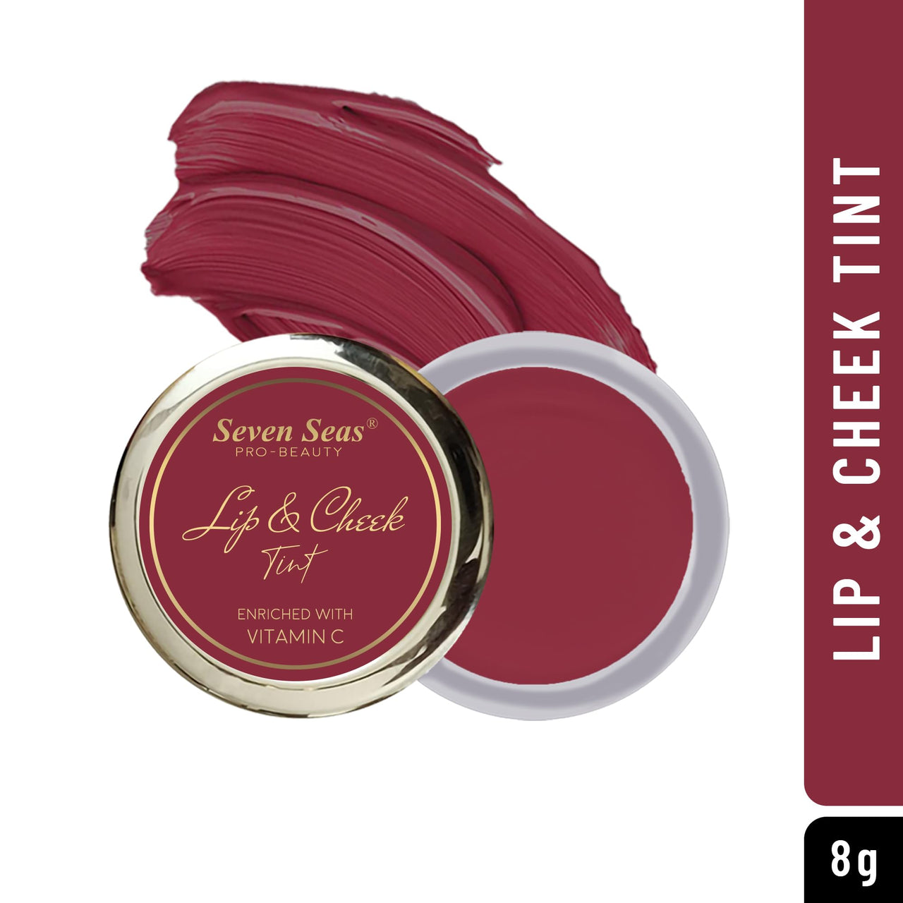 Seven Seas Lips & Cheek Tint Combo Pack of 2 | Matte Natural Blush for Women | Lip Tint with Vitamin E | Nourishing Cheek Tint (Mandy)
