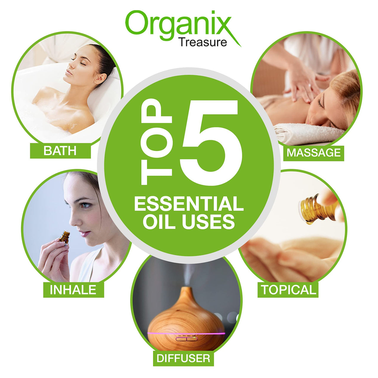 Organix Treasure Basil Essential Oil Pure, Natural & Undiluted Therapeutic Grade for Perfect For Cough, Colds, Clear Breathing, Pain, Mosquito Repellent, Aromatherapy, Relaxation, 15ML