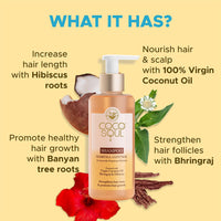 Coco Soul Hair Fall Control Shampoo with Ayurvedic Medicine | 100% Cold Pressed Virgin Coconut | Bhringraj & Hibiscus | Sulphate & Paraben Free | From Makers of Parachute Advansed | 200 ml