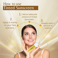 Jaquline USA Lumi Glo Tinted Illuminating Sunscreen SPF-50 & PA++++ | Dermatologically Tested | Benzophenone Free | 30ml