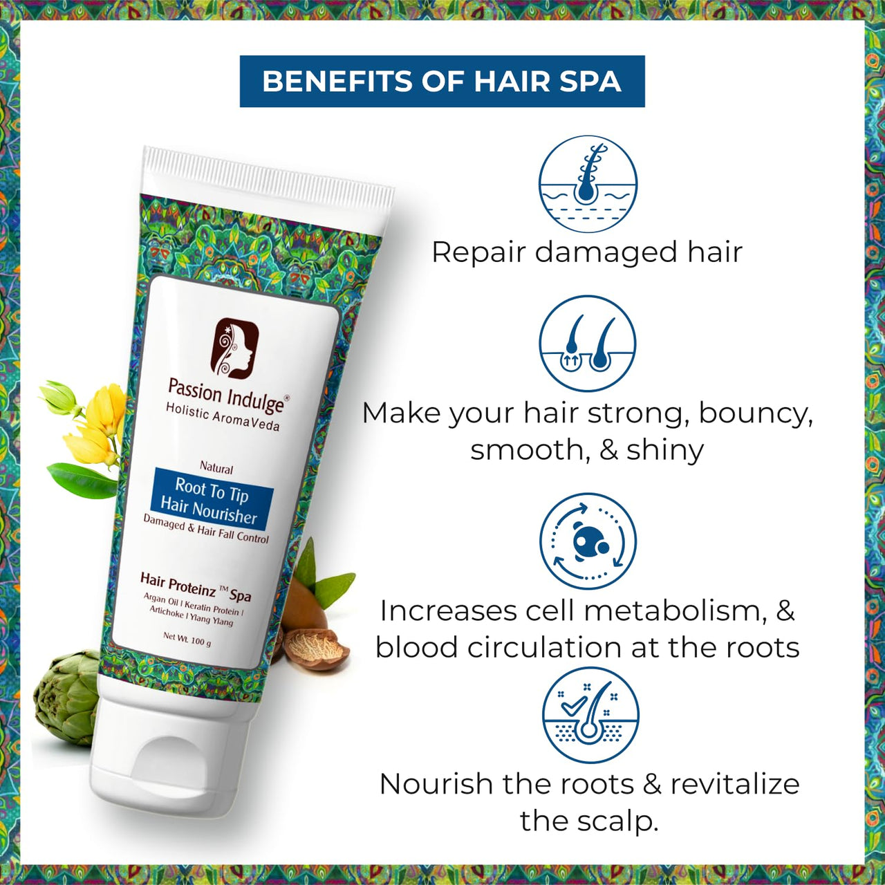 Passion Indulge Aloe Tree 2 in 1 Conditioning Shampoo 200ml & Hair Proteinz Spa Inbuilt Protein Booster 100gm Combo Pack For Nutrition for Hair | Repair Damaged Hair | Anti Dandruff With Aloe Vera & Argan Oil | Natural & Vegan