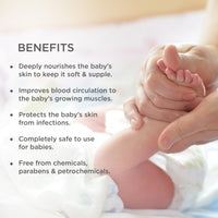 Forest Essentials Dasapushpadi Baby Body Massage Oil | Ayurvedic Baby Oil For Stronger Muscles | Moisturizing Baby Massage Oil | 200 ml