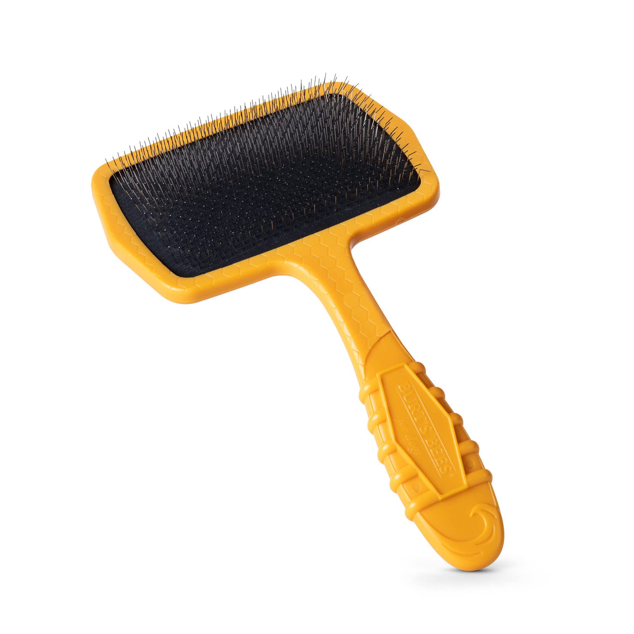 Burt’s Bees for Pets Large Slicker Brush for Dogs with Thick or Curly Hair with Handle Made from Recycled Plastics Collected from Coastal Communities | De-Shedding Dog Brush Removes Knots and Matting Plastic Slicker Brush 9 Inch
