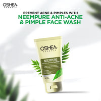 Oshea Herbals Neempure Anti Acne & Pimple Face Wash- Sebum Control | Deep Cleansing | Remove Pimples | Impurities | All Skin Types (Pack of 2)