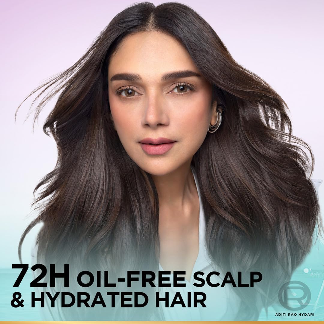 L’Oréal Paris Hyaluron Pure 72H Purifying Shampoo, For oily scalp & dry hair with salicylic and hyaluronic acid, 800 ml