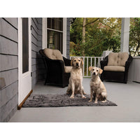 Dog Gone Smart Dirty Dog Microfiber Paw Doormat - Muddy Mats For Dogs - Super Absorbent Dog Mat Keeps Paws & Floors Clean - Machine Washable Pet Door Rugs with Non-Slip Backing | Small Petrol 23