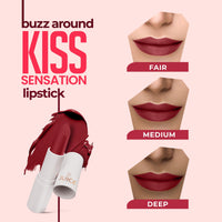 Juice Kiss Sensation Lipstick with Goodness of Bio Retinol, UV Protection & Long lasting Lipstick (Think Pink - M09)