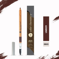 Color Chemistry Eyebrow Pencil UMBER EB03, 1.08 g | With Spoolie to Outline, Shape & Fill Brows with Ultra-Precise Dual Ended Brush