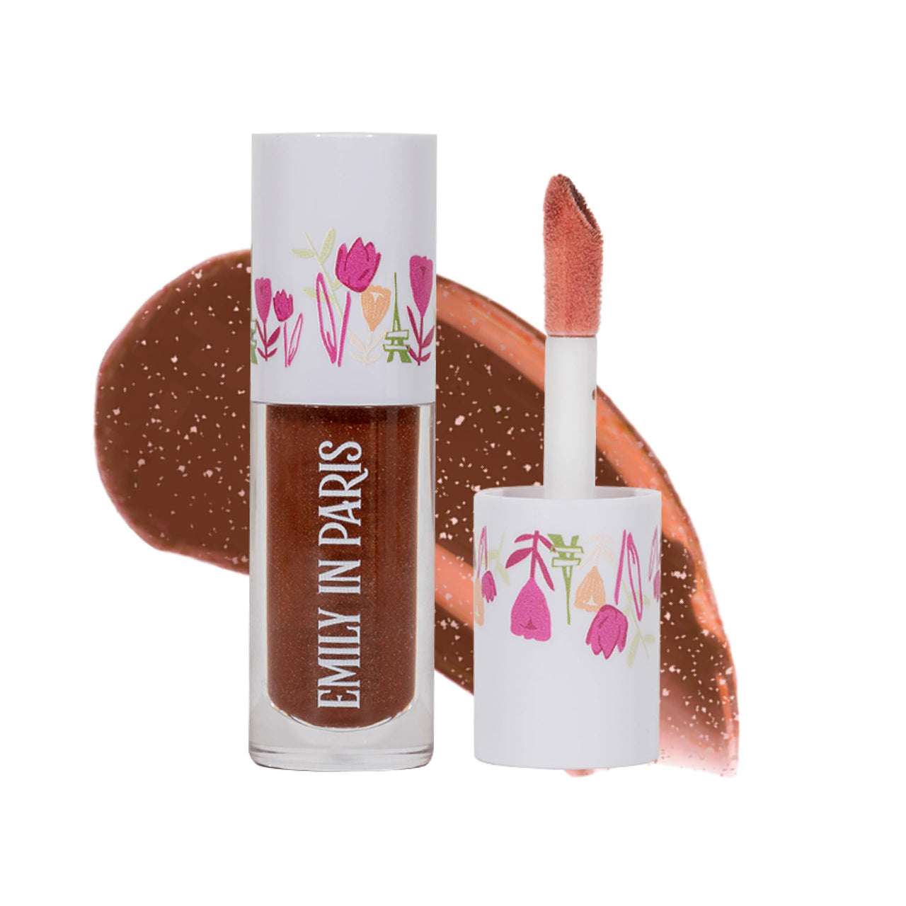 Tint Cosmetics Emily in Paris Hydrating Lip Gloss. Ultra-hydrating, Non-sticky Formula for a High-shine Finish. Lightweight & Long-lasting infused with Grapeseed & Vitamin E Oil. Hot Chocolate (Brown Shade) 5ml