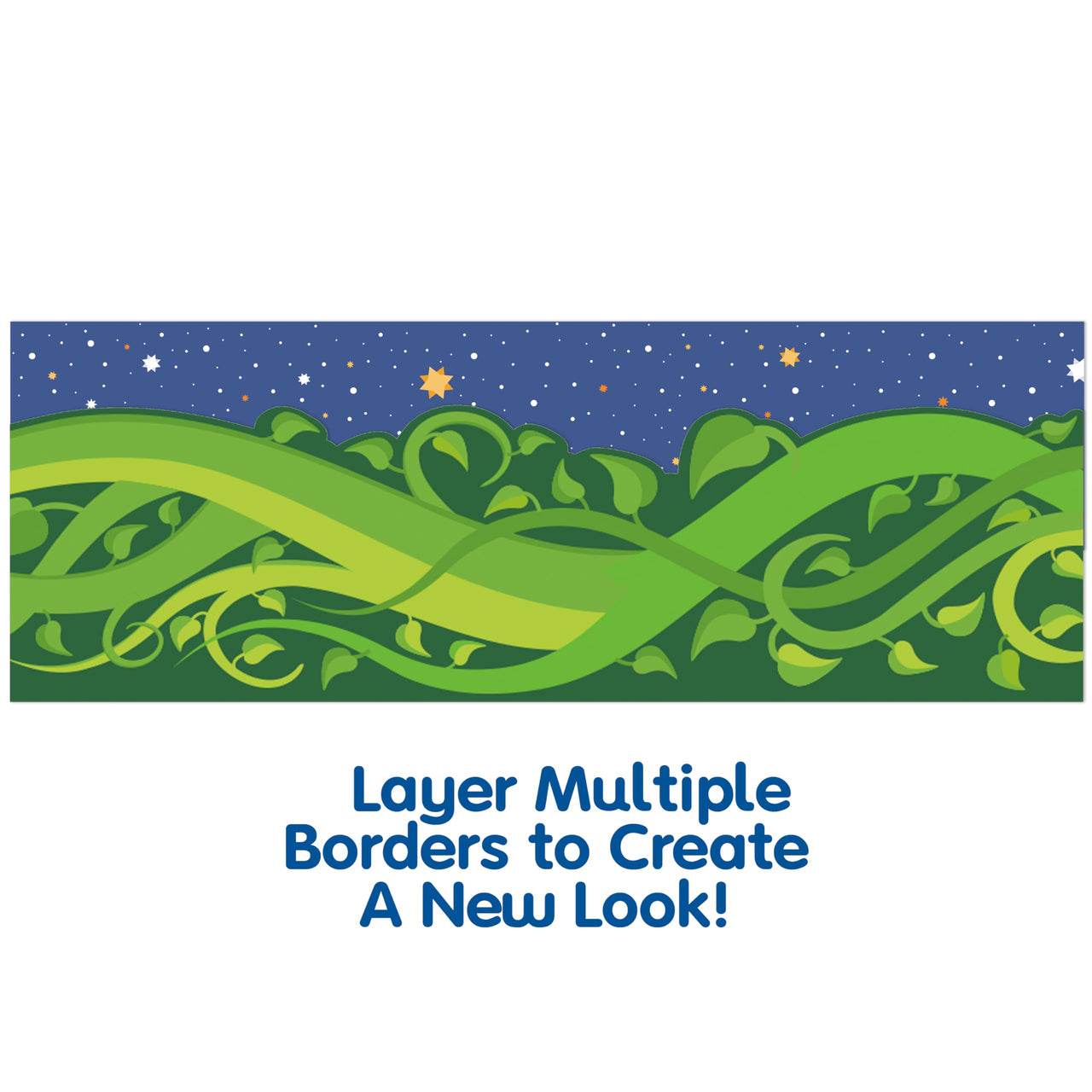 Eureka Once Upon A Dream Vines Extra Wide Decorative Classroom and Bulletin Board Trim for Teachers, 3.25" Wide, 12 Strips for 37 Total Feet