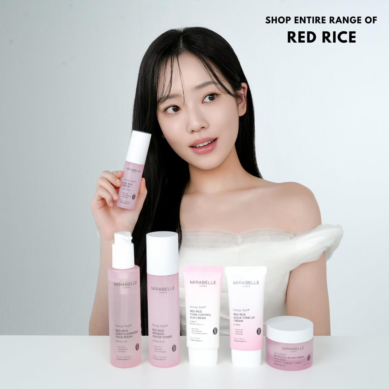 Mirabelle Korea Hong Ssal Red Rice Deep Cleansing Face Wash for Glowing Skin 150 ML | cleanser for women & men | Korean Skin Care