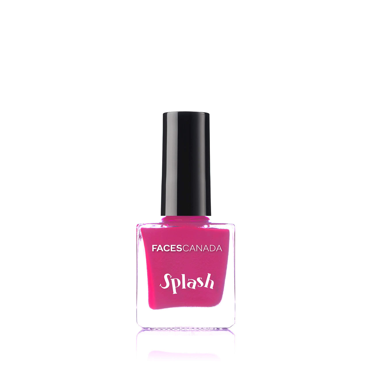 FACESCANADA Splash Nail Enamel, Pink Flemenco 21, 8 Ml And Faces Canada Glossy Finish Splash Nail Enamel 8 Ml, Coral Island 62, 1 Count