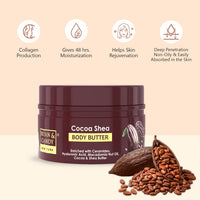 BRYAN & CANDY Cocoa Shea Body Butter |Ph5.5 Skin Friendly | 72hrs Moisturization | 100% Vegan