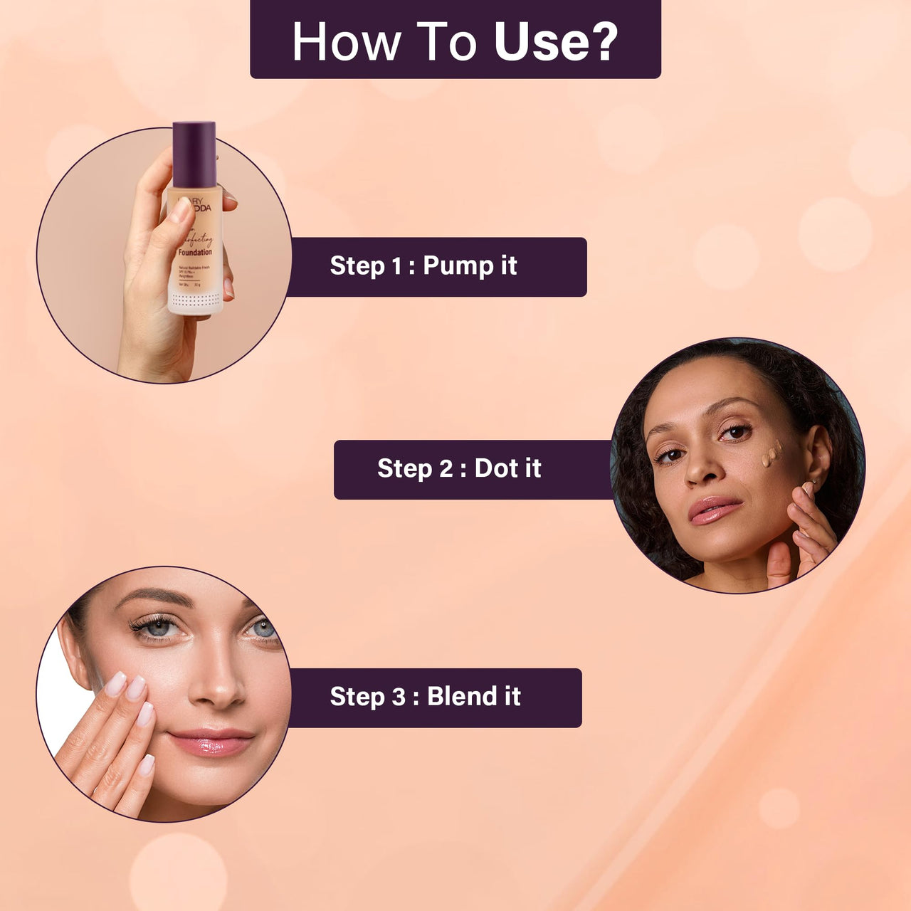 Hilary Rhoda Skin Perfecting Foundation | With SPF 15 | Super Matte Finish | Full Coverage | Oil-Control & Paraben-Free | 6 Shades | Conceals Fine Lines & Blemishes | 30g (Vanilla| Shade 02)