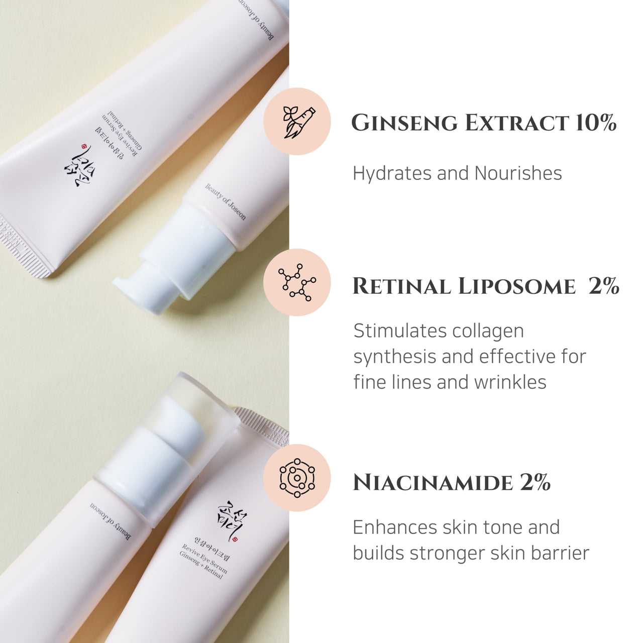 [Beauty of Joseon] Revive Eye Serum with Ginseng & Retinal (30m) | Anti-Aging, Wrinkle Care, Korean Eye Cream for Dark Circles & Fine Lines