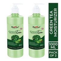 Bee One 24 hr Moisture Lock Body Lotion, for Soft and Supple Skin(Pack of 2) | 1000ml x 2= 2000ml (Green Tea)