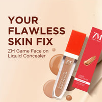 ZM Zayn & Myza Liquid Concealer for Face Makeup | Buildable Coverage | Easily Blendable | Conceals Dark Circles & Blemishes | Flawless Matte Finish, Sweatproof | Shade - Sand, 6 ml