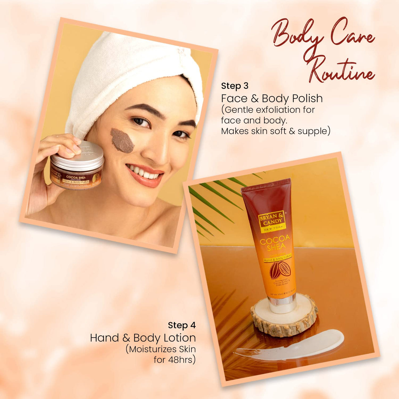 Bryan & Candy Cocoa Shea Bath Tub Collection,Gift Set For Women And Men, Complete Home Spa Experience.|Ph5.5 Skin Friendly