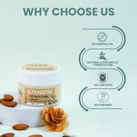 Oshea Herbals Almondfine Anti Ageing Face Cream For All Skin Types | Reduces Fine Lines & Wrinkles | Enriched with Sweet Almond Oil & Vitamin E - 50 g