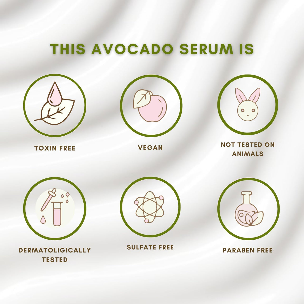 THE SKIN DIET COMPANY Avocado Serum for Women | Moisture Boost, Non-Sticky, Fades Hyperpigmentation | Hyaluronic Acid & Vitamin E for Glowing Skin (15ml)