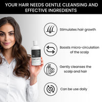 Thriveco Restorative Hair Growth Duo | Hair Growth Serum 2.0 (50ml) + Hair Vitalizing Rosemary Shampoo (250ml) | with Caffeine, Black Castor Oil, Capila Longa Biotin | For Men and Women