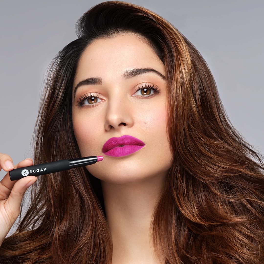 SUGAR Cosmetics Matte Attack Lipstick for Women | Transferproof & Smudgeproof | Lasts upto 12hrs | Enriched With Jojoba Oil | 2gm - The Grandberries