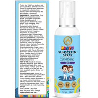 Mom & World Mineral Based Kids Sunscreen Spray SPF 50, Water Resistant, UVA/UVB PA+++, 120ml - Safe for Baby and Kids
