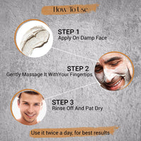 Mancode Polishing Rice Scrub for Oil Control, unclogs your pores help to Brighten Skin Face scrub 100gm