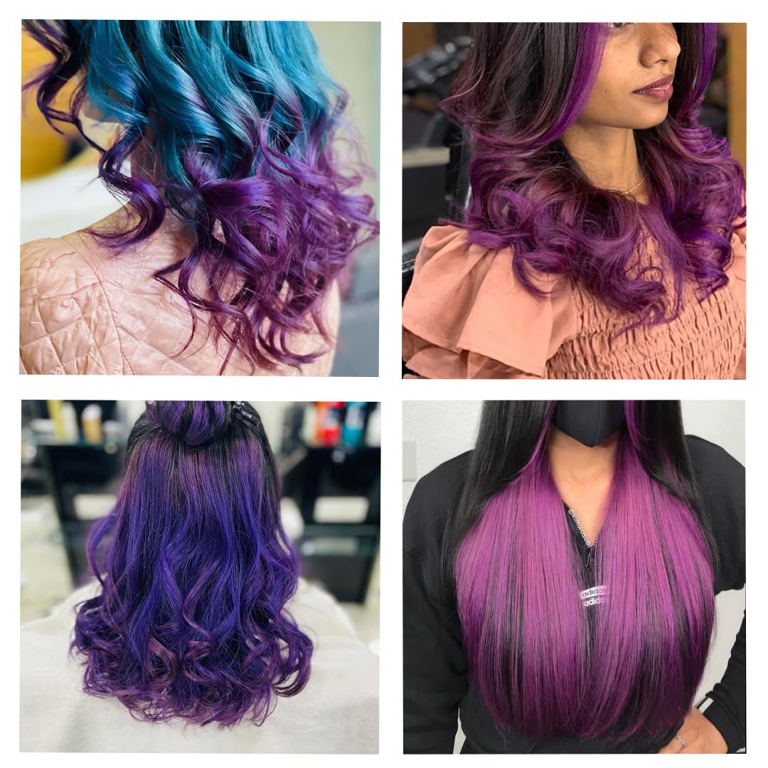 Streax Professional Hold & Play Funky Colours Hair Color, 100g - Crazy Violet 100g