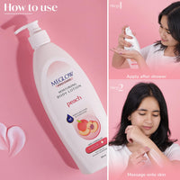 Meglow Pro-Care Moisturizing Body Lotion | Refreshing Peach Body Moisturizer for Women & Men | Hydrating Lotion for All Skin Types-500ml