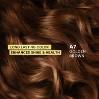 Berina Professional | Permanent Hair Color Cream | 60gm | A07 Golden Brown | Long Lasting Color