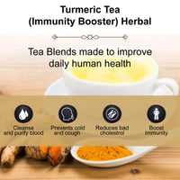 The Tea Heaven | Tea Gift - Immunity Booster- Turmeric Herbal Tea (Wellness Tea) - 100% Organic Ingredients- 17 Tea Bags(16+1 Free Sample)- No Caffeine