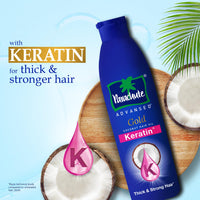 Parachute Advansed Gold Keratin Coconut Hair Oil | Thick & Smooth Hair| No Paraben or Silicone | 300ml