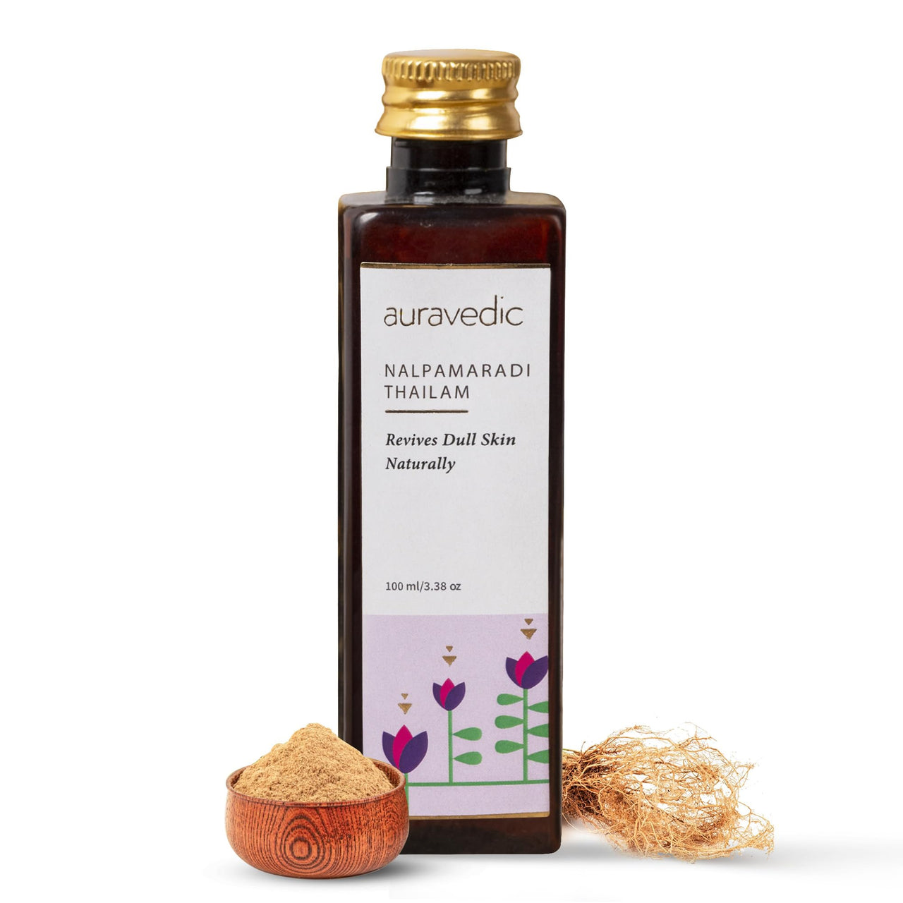 Auravedic Nalpamaradi Thailam for face Nalpamaradi Skin Brightening oil Face oil For Glowing Skin 100 ml Nalpamaradi oil for face body oil after bath for daily use DeTan For Men Women