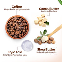 Mamaearth Cocoa Moisture Therapy Lip Balm for Dry & Chapped Lips 15 g|Heals, Brightens|Glossy Finish|Coconut Oil, Cocoa Butter, Vitamin E, Ceramides, Kojic Acid|100% Free of Petroleum Jelly