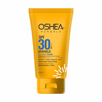 Oshea Herbals UVShield Sunscreen SPF 30 PA++ For All Skin Types | Non Greasy & Water Resistant | UVA & UVB Protection, Prevents Tanning & Ageing | Enriched with Aloe Vera & Licorice Extract - 120g