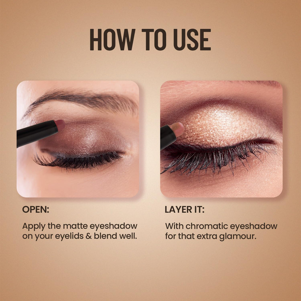 Swiss Beauty Chrome & Matte Twin Eyeshadow Stick | Mix of Matte and Shimmer | Easy to blend, non creasing eyeshadow | 24 Hour Stay | Shade-Aqua Moon, 2g