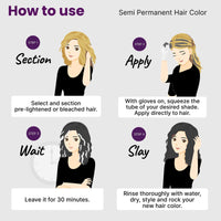 2.Oh! Italian- Charcoal Hair Color For Women & Men | Ammonia-Free DIY Semi Permanent Hair Color | Enriched with Argan Oil | Lasts upto 12-15 Washes | Pack of 2