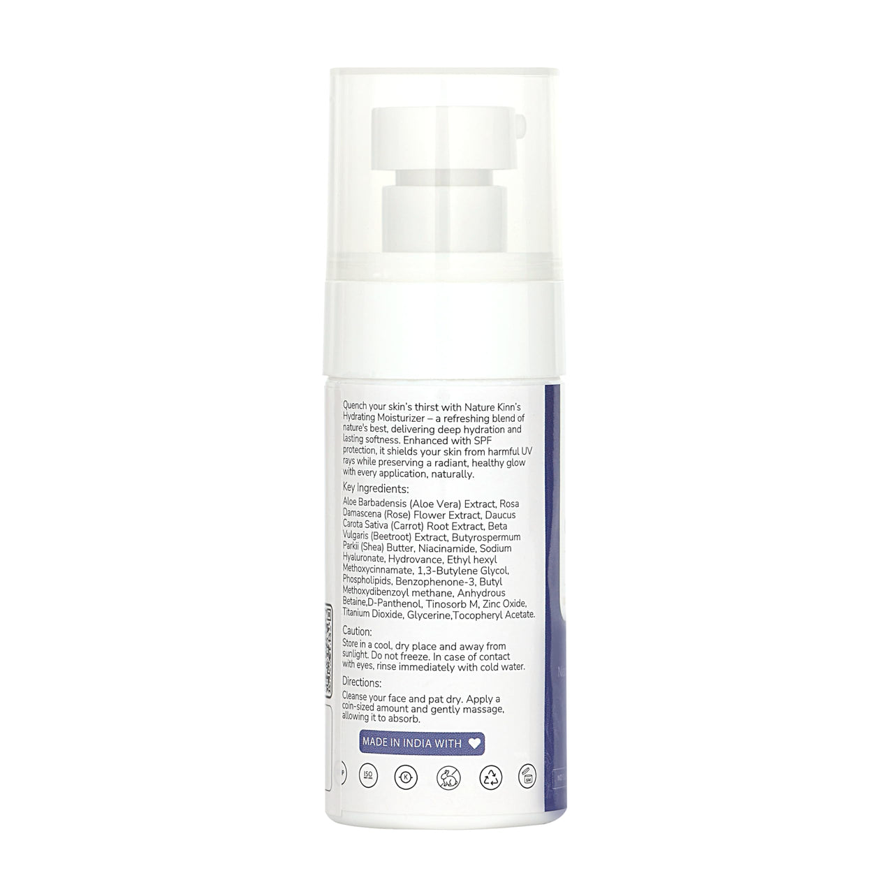 Nature's Kinn Carrot & Beetroot Dew Glow Face Moisturizer | SPF 35 PA+++ | Hydrating & Brightening | Niacinamide & Hyaluronic Acid | Anti-Pollution & UV Protection | No Parabens, Sulphates & Alcohol | 50ml