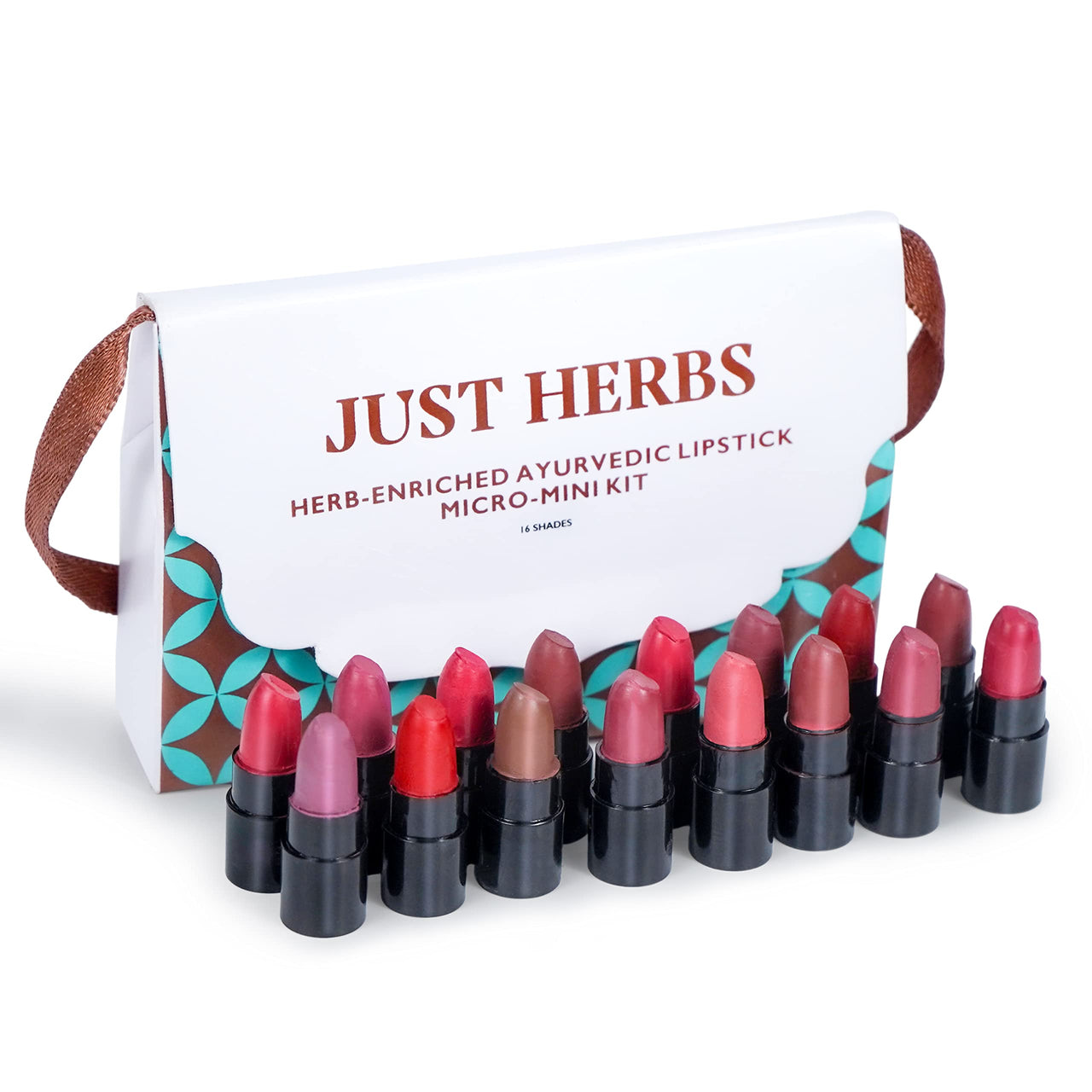 Just Herbs Ayurvedic, Natural Lip & Cheek Tint- 06 Pink Forever(Creamy Matte) & Just Herbs Ayurvedic Creamy Matte Lipstick Set38gm (Pack of 16)
