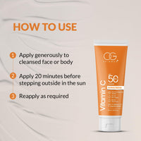 OG BEAUTY SCIENCE SPF 50 PA+++ Sunscreen with Vitamin C & Liquorice Extract - Dermatologically Tested - Broad Spectrum (20 ml)