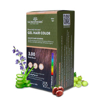SACRED HERBS Natural Gel Hair Color for Men & Women | Ammonia & PPD Free |Organic Hair Color | Long Lasting Color with 100% Grey Coverage | pH Neutral | Value Pack (DARK TRIAL PACK, 45 ML)