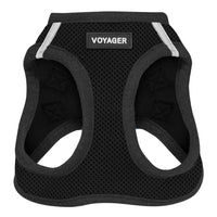 Voyager Step-in Air Dog Harness - All Weather Mesh Step in Vest Harness for Small and Medium Dogs and Cats by Best Pet Supplies - Harness (Black), M (Chest: 16-18