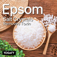 YOGAFY -Calm Lavender Epsom Bath Salt with Pink Salt - 100% Natural Aromatherapy, Relaxation and Peaceful Slumber |300g