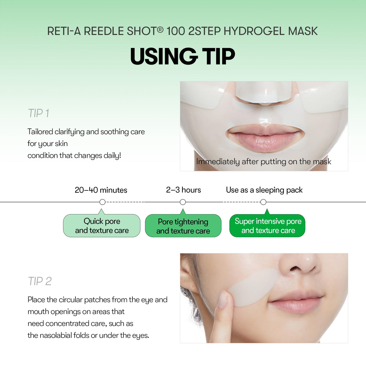 VT COSMETICS Reti-A Reedle Shot 100 2step Hydrogel Mask