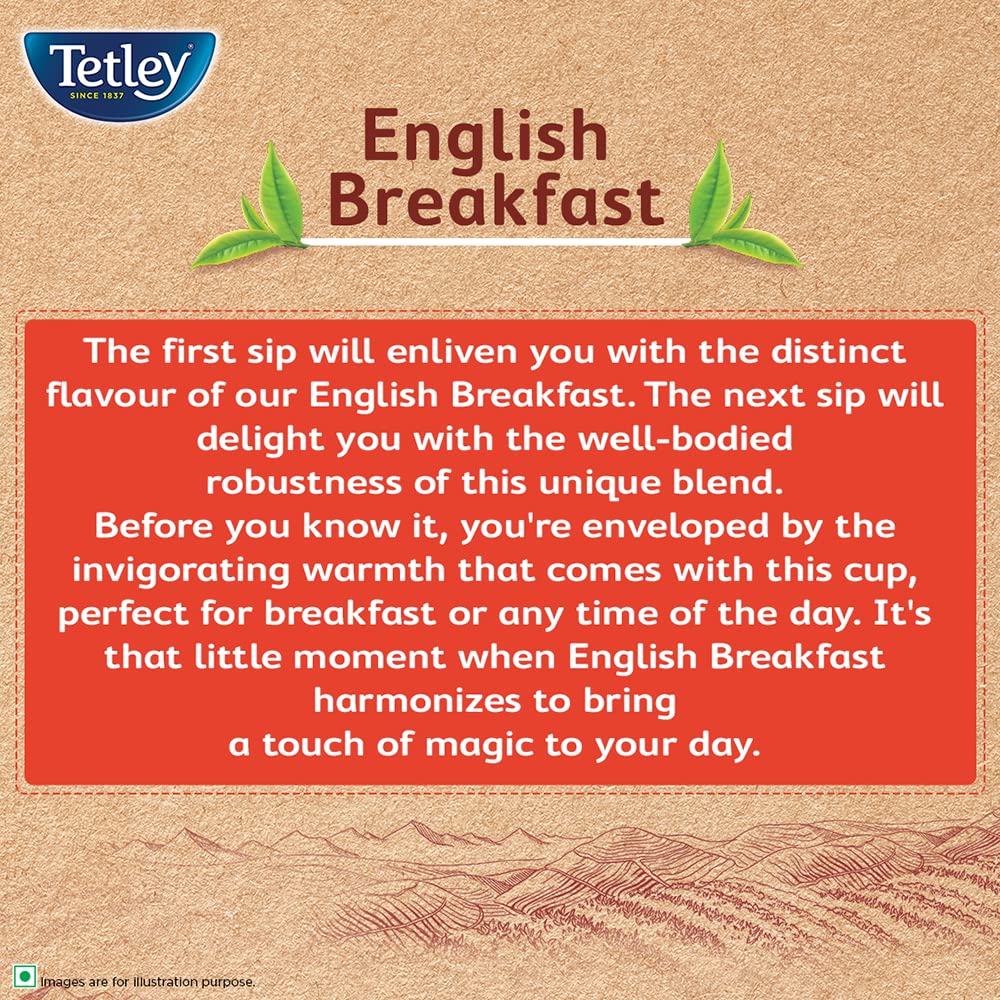 Tetley | English Breakfast Tea | Black Tea |50 Tea Bags