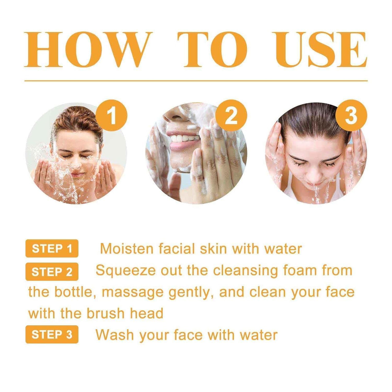 Luxenwell Kojic Acid Face Wash,Turmeric Facial Cleanser, Turmeric Foaming Cleanser for All Skin Types