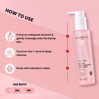 Mirabelle Korea Hong Ssal Red Rice Deep Cleansing Face Wash for Glowing Skin 150 ML | cleanser for women & men | Korean Skin Care