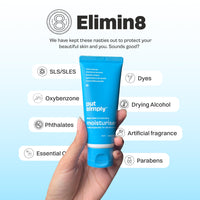 Put Simply Hydrating Gel Face Korean Moisturizer for Dry, Oily & Sensitive Skin with 3% Niacinamide, 7% Cica, Ceramides, HA | Fragrance Free, Ultra Lightweight & Fast Absorbing | For Men & Women | 50 ml