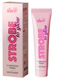 Iba Strobe to Glow Illuminating Primer + Moisturizer, 25gm | Skin Radiance Cream + Highlighter for Face | For Dewy Instant Glow | Boosts Hydration | Enriched Vitamin C | For All Skin Types | Halal Certified & Vegan Makeup